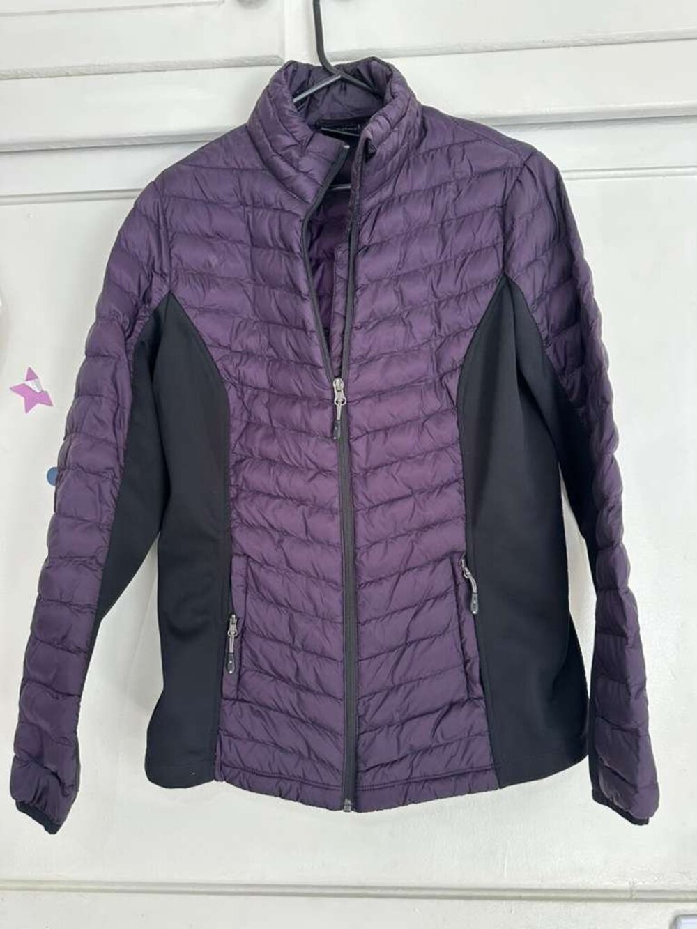32 Degrees Heat Puffer Coat (Purple, Medium)